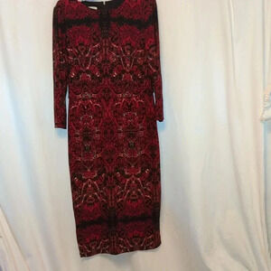 Rich fall colors Maggy London Dress.  Very flattering.  Size 10